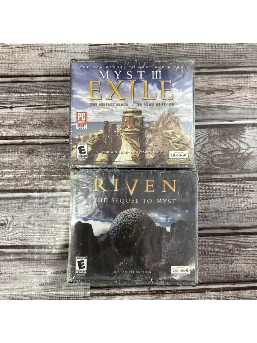 Lot Riven & Myst III 3 Exile PC Ubi Soft 2001 Sealed Brand New